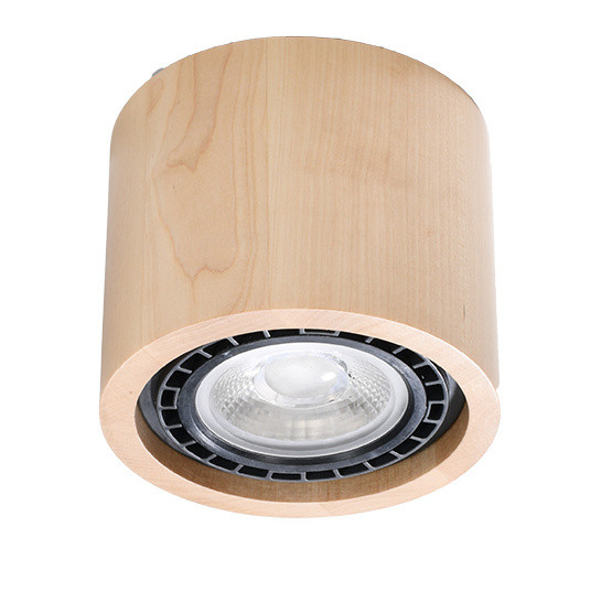Sollux Plafondlamp Basic 1 lichts hout