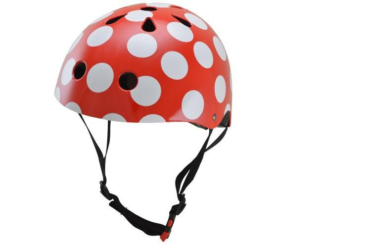 Kinderhelm Red Dotty Small