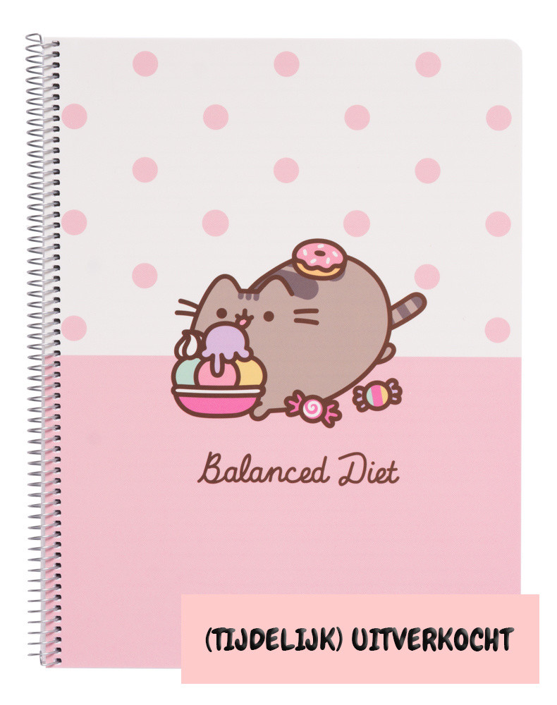 Pusheen Pusheen A4 notebook met lijntjes - Balanced Diet