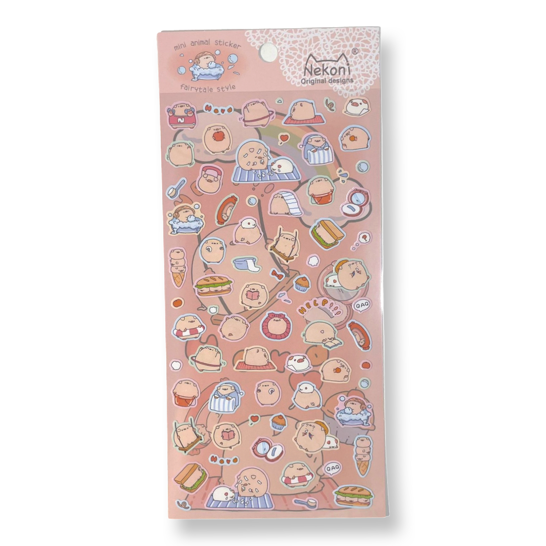 Nekoni Mini Stickers - Piggies