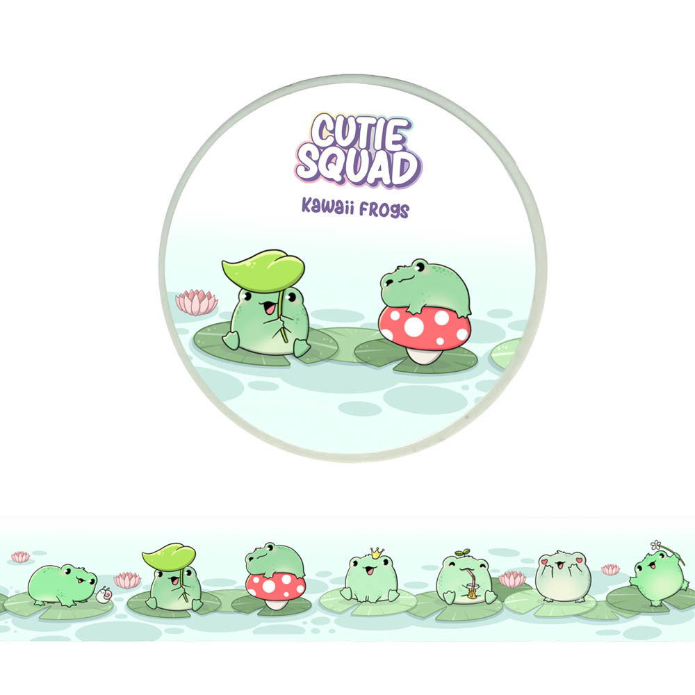 CutieSquad Washi tape - Frog Festival