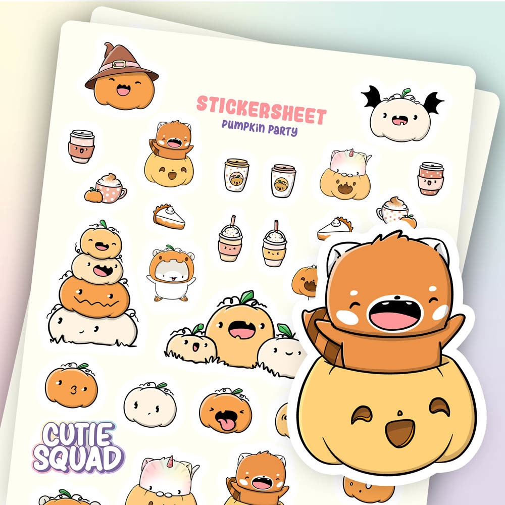 CutieSquad Stickervel - Pumpkin Party