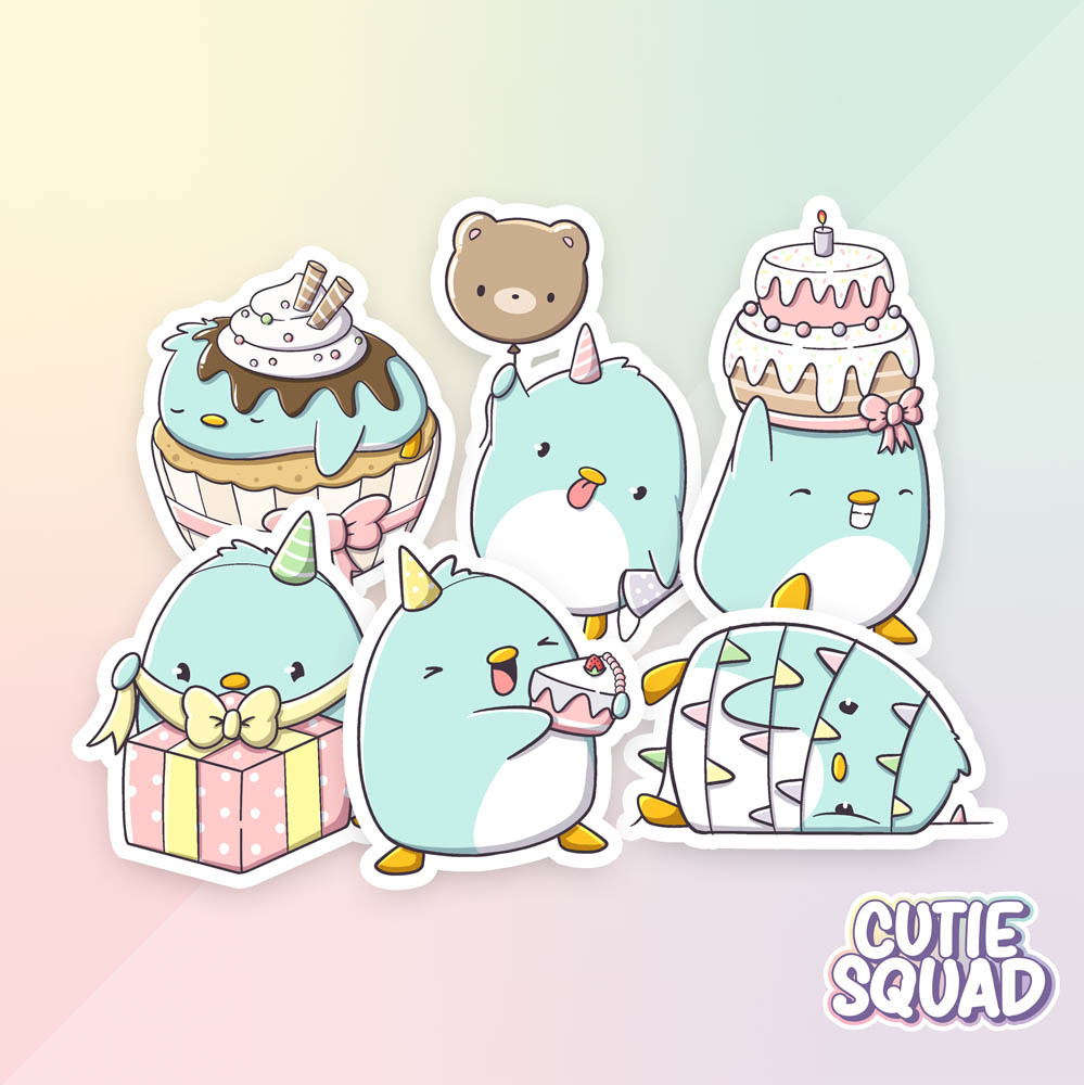 CutieSquad Stickerset - Ray's Birthday