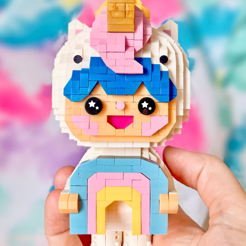 Momiji Mini Bricks - Rainbow Unicorn