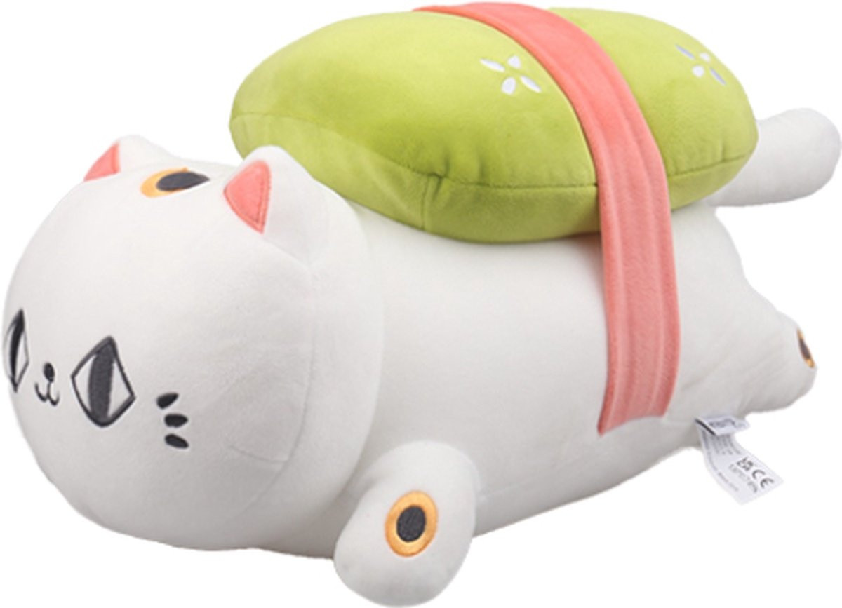 Kenji Sushi Lucky Cat knuffel - 35 cm