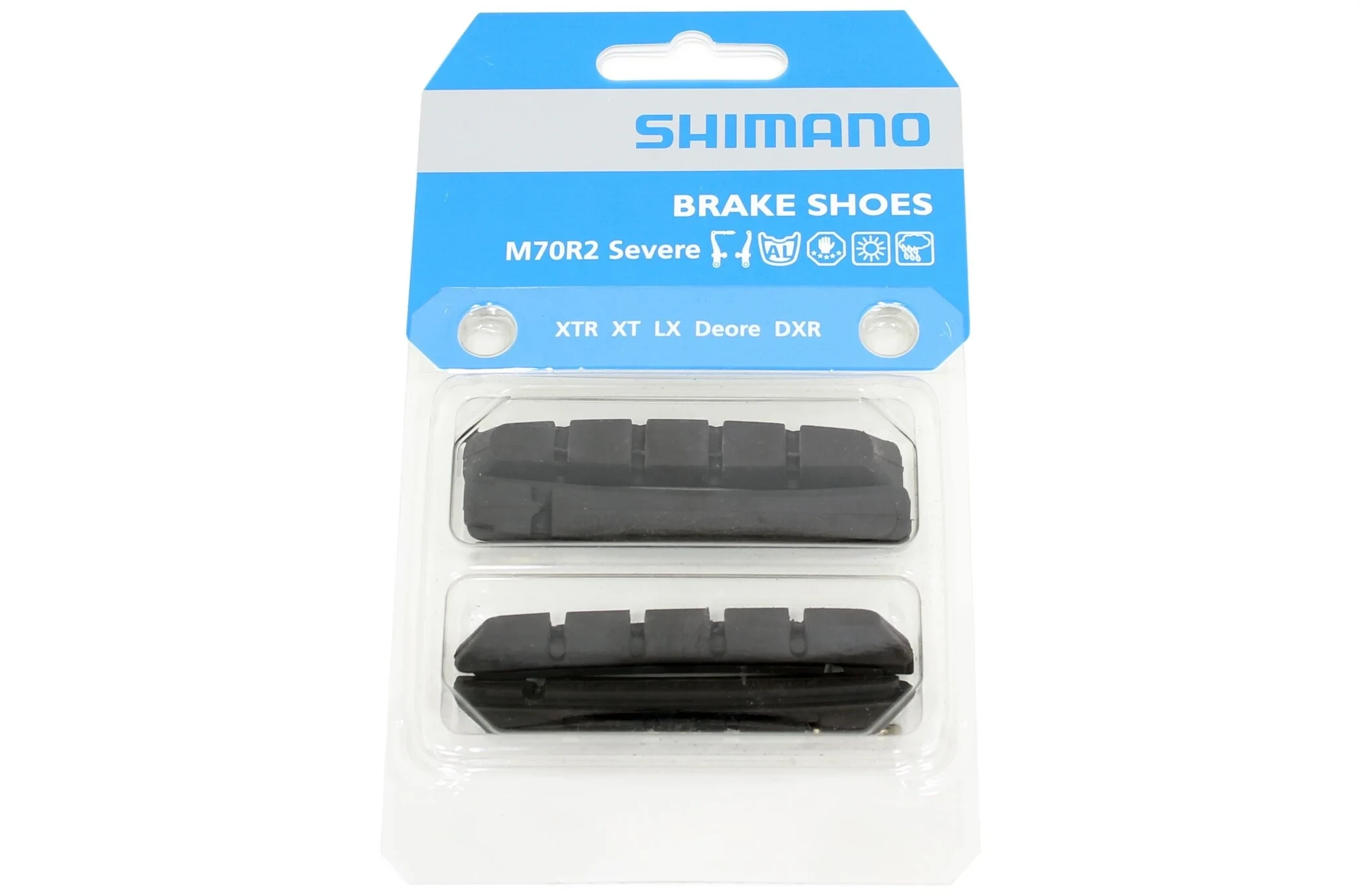 Shimano Remrubber Shimano XTR / XT / LX / Deore / DXR M70R2 (+1mm) - 2 paar