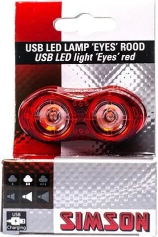 Simson Simson USB LED lamp "Eyes" - rood