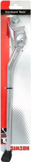 Simson Fietsstandaard Simson Basic brede plaat 28 inch - Zilver