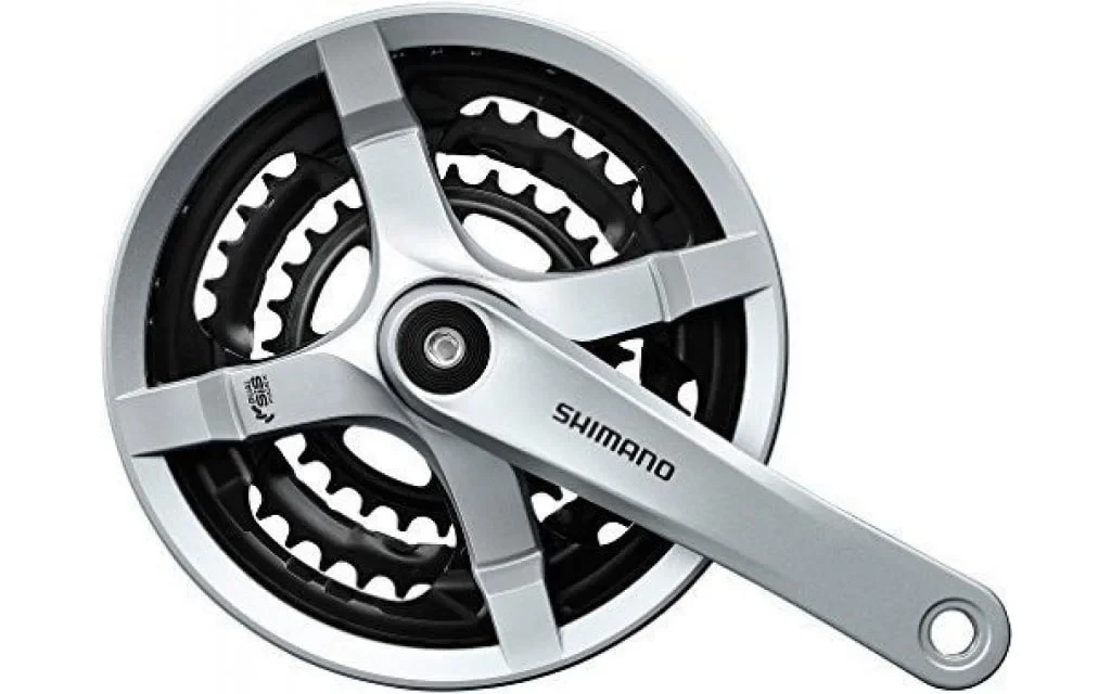 Shimano Crankstel Shimano FC-TY501 6/7/8 speed 48x38x28T met kettingscherm