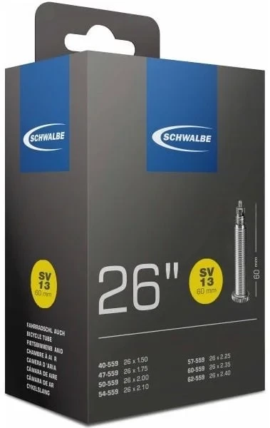 Schwalbe Binnenband Schwalbe SV13+ 26" - 60mm Ventiel