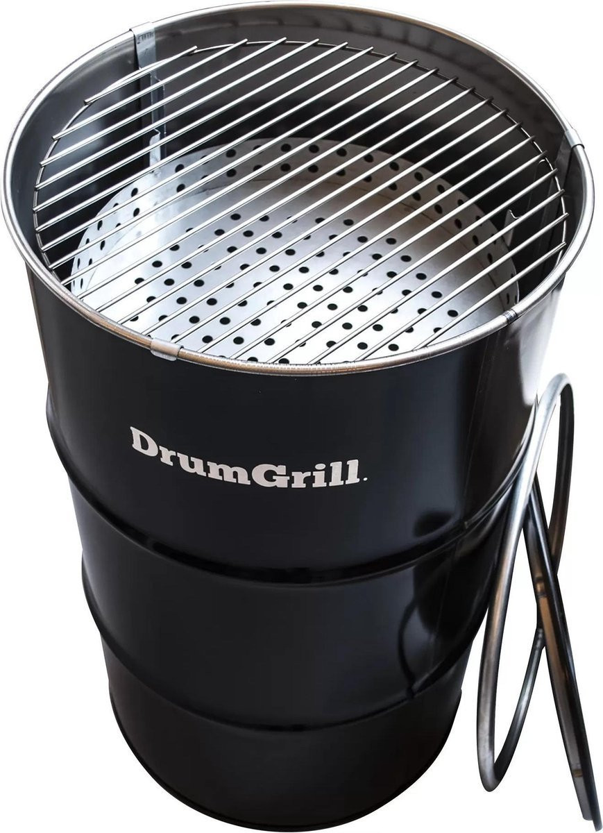 DrumGrill Drumgrill Medium 120 Liter Barbecue, vuurkorf en statafel in één