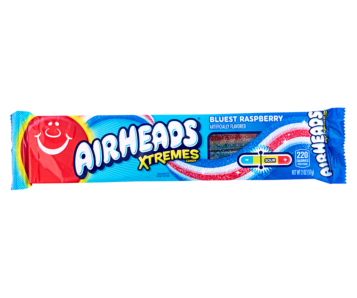 Airheads Airheads - X-Tremes Sour Raspberry Belts 57 Gram