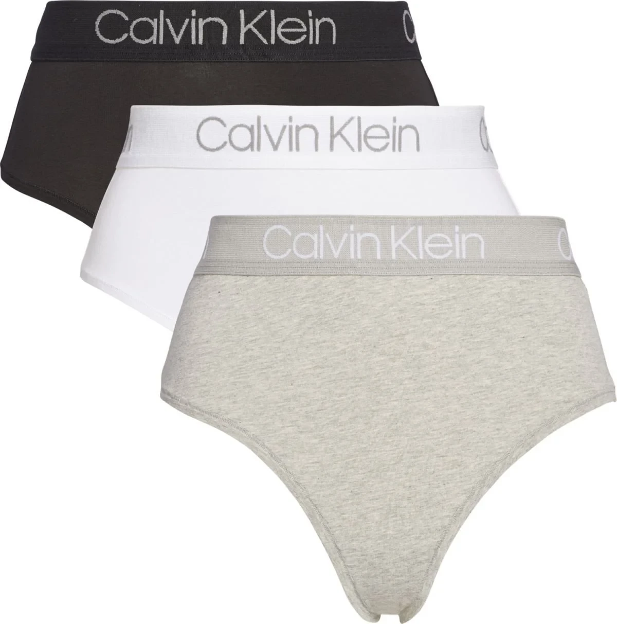 Calvin Klein Hoge string 3-Pack - High Waist Thong