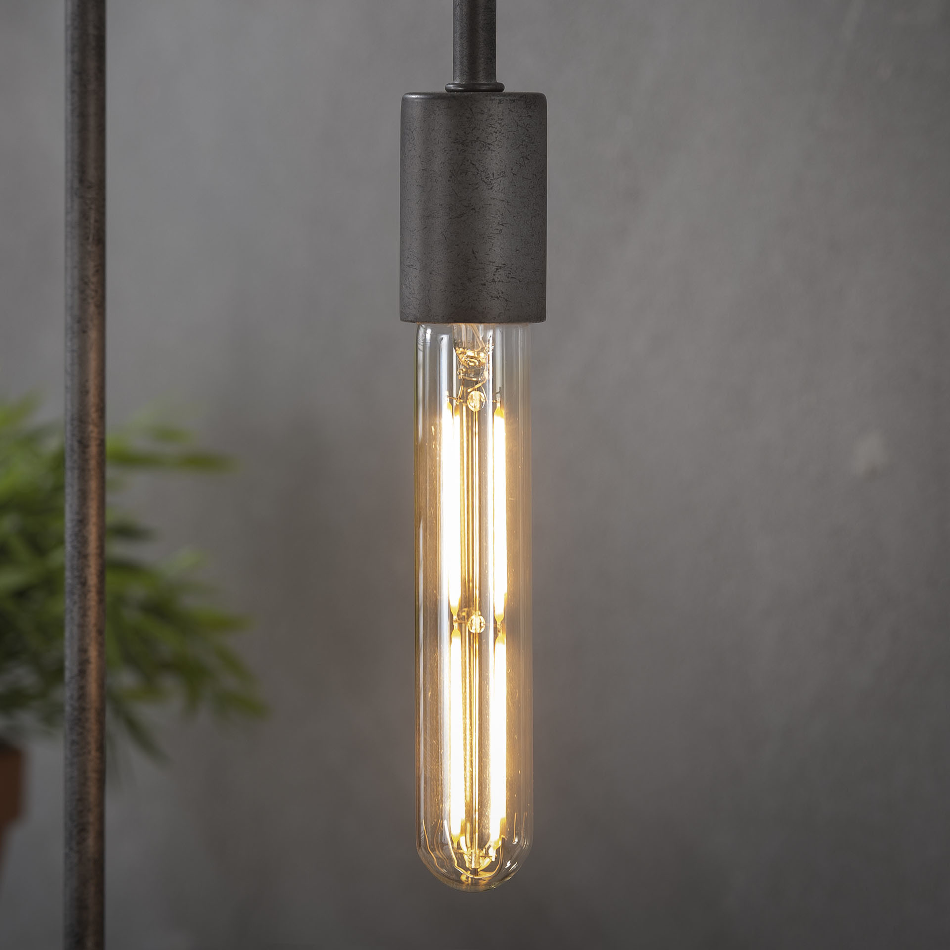 LED lamp buis 18,5 cm | Amberkleurig glas
