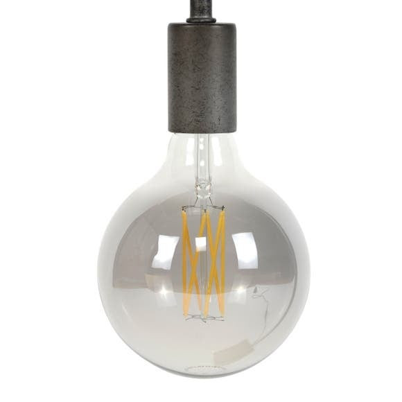 LED lamp bol Ø12,5 cm | Smokey glas