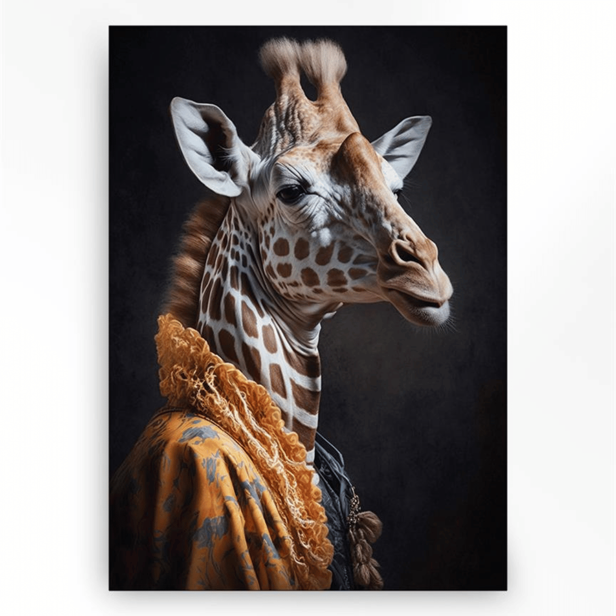 Wandkleed Giraffe - Medium