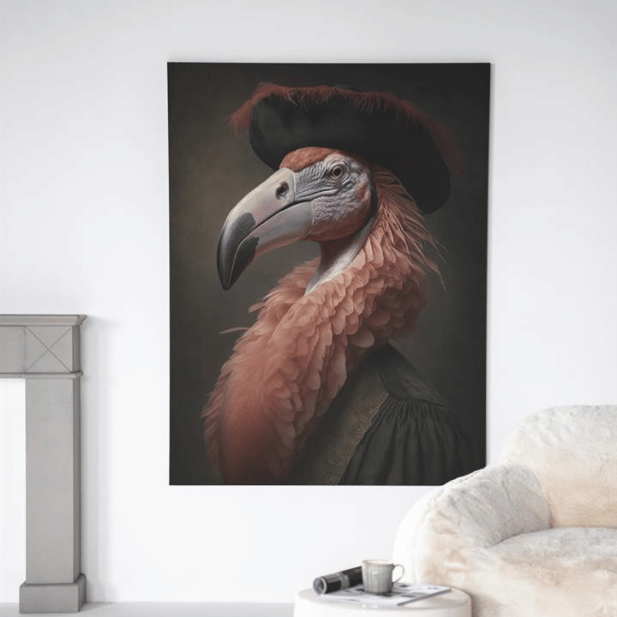 Wanddoek Flamingo - Medium