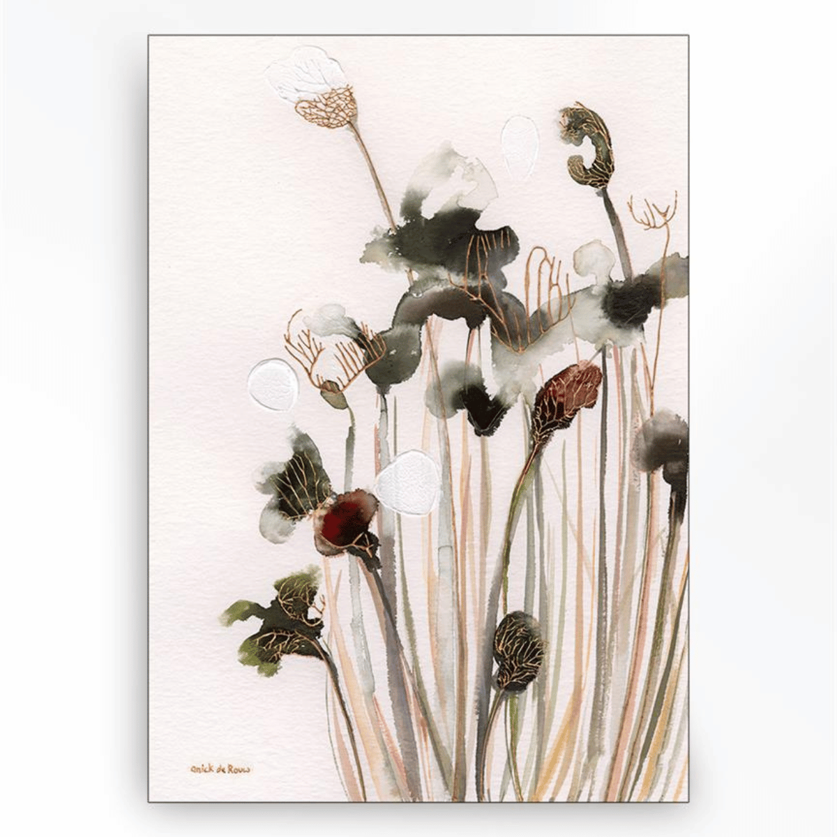 Wanddoek Pastel Flowers 2 - Medium
