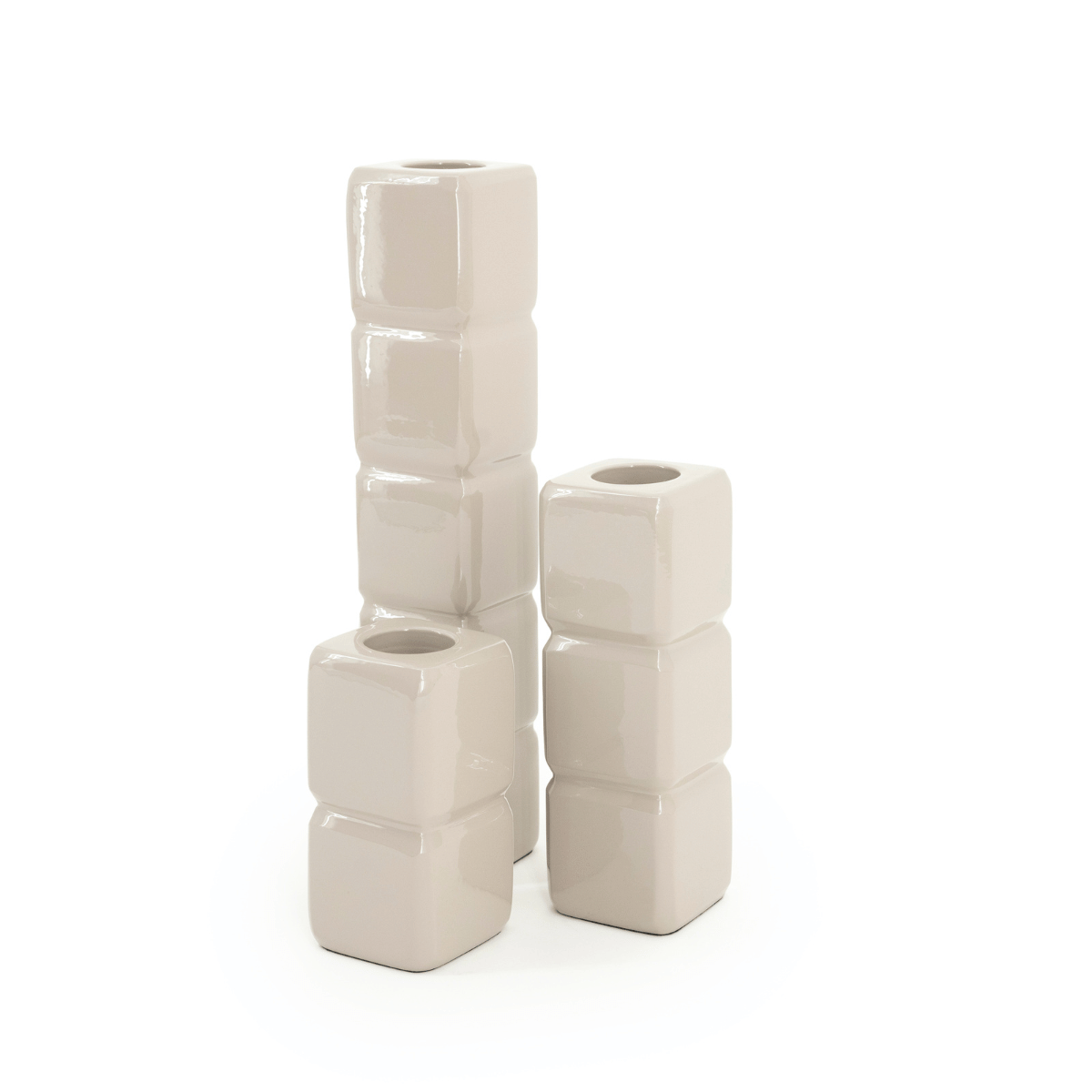 Kandelaar Cube - taupe