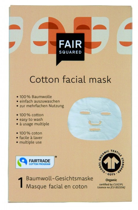 Fair Squared Katoenen gezichtsmasker