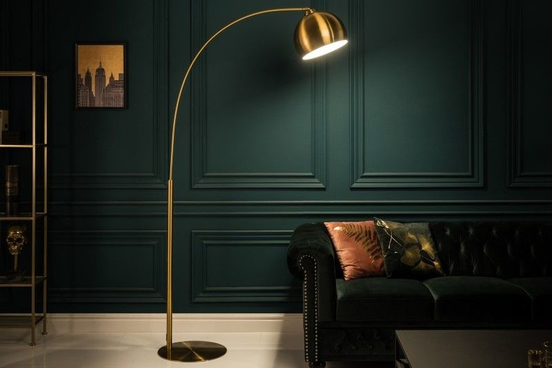 Elegante booglamp LOUNGE DEAL 205cm gouden vloerlamp - 40771