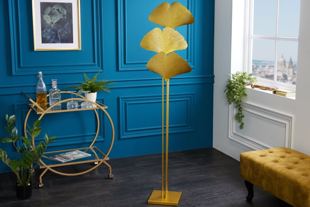 Design vloerlamp GINKGO 160cm goud metaal - 42690