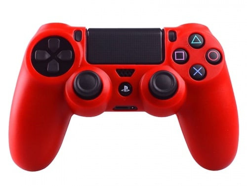 Silicone Beschermhoes voor PS4 Controller Cover Skin Rood