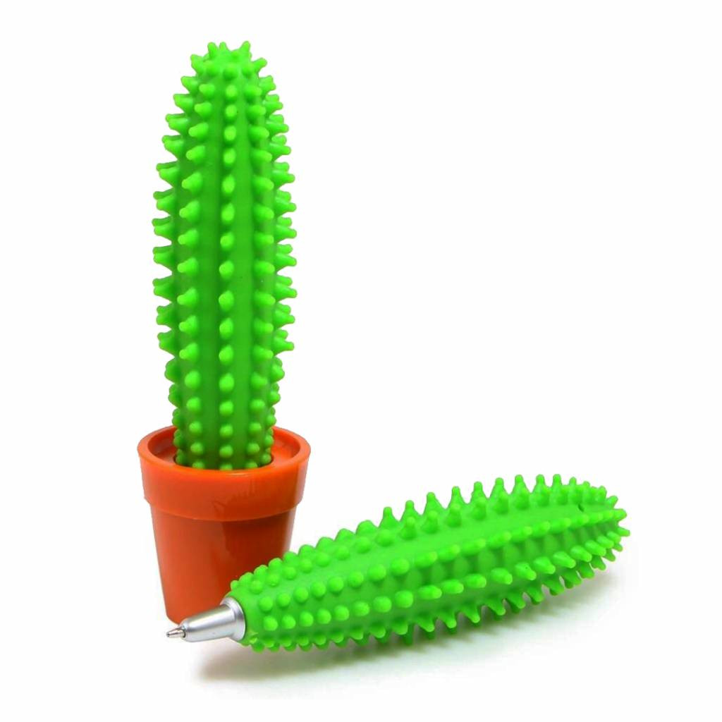 Cactus Pen Zacht Rubber Balpen