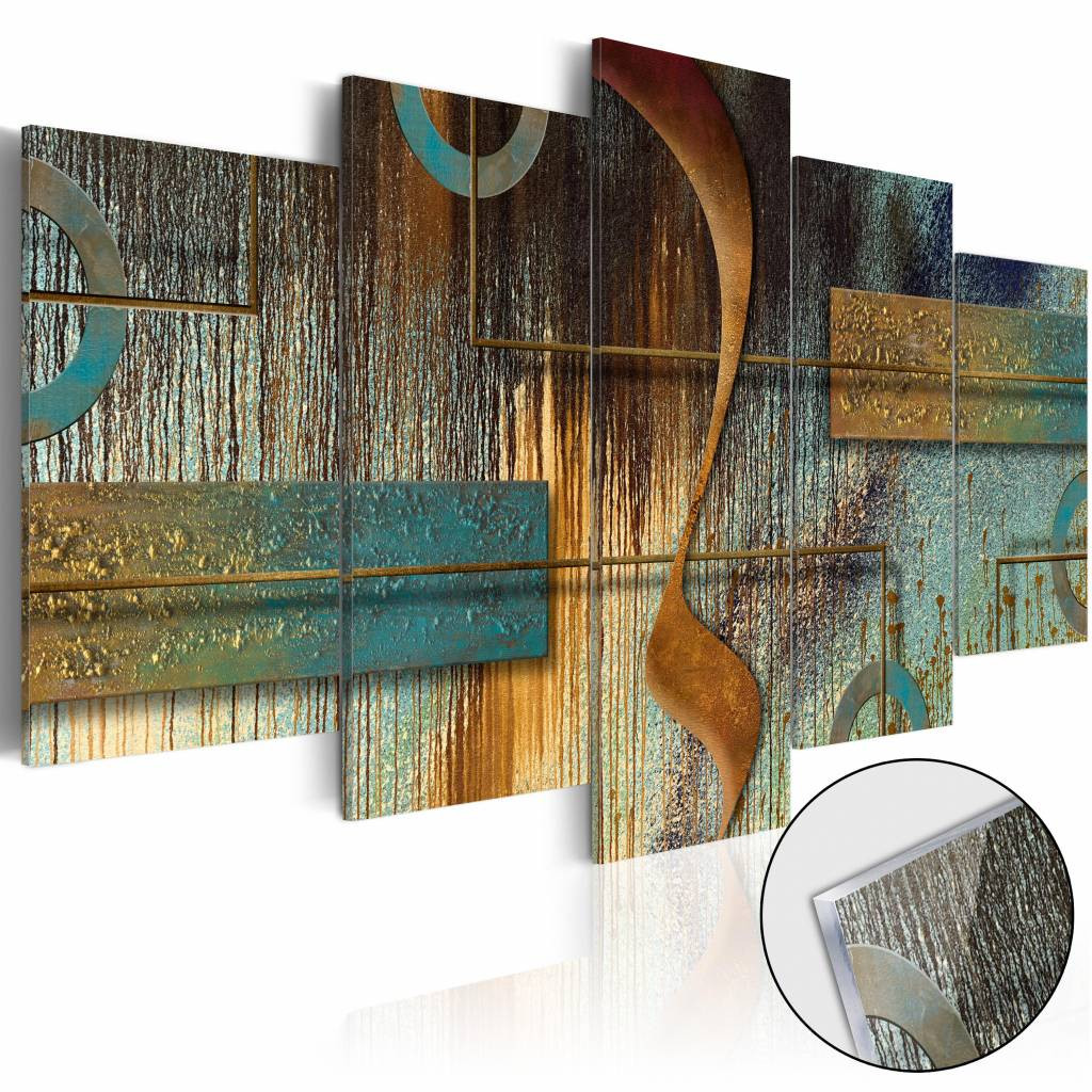 Afbeelding op acrylglas - Exotische opmerking, Multi-gekleurd, 5luik