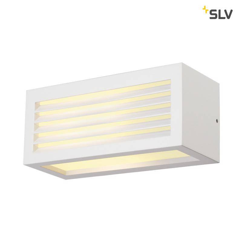 SLV BOX-L E27 WIT wandlamp