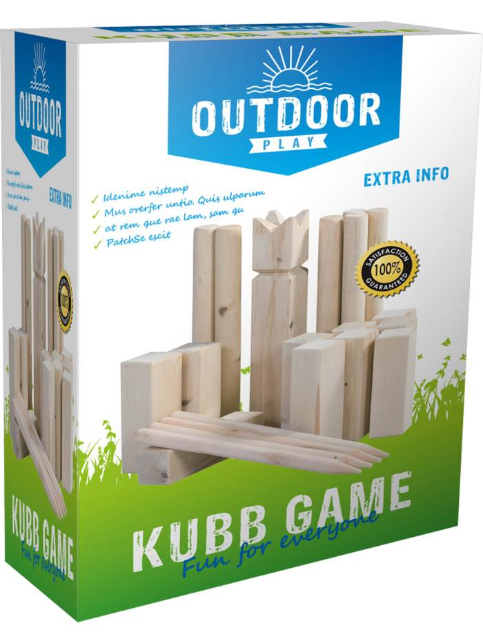 Outdoor Play Kubb game