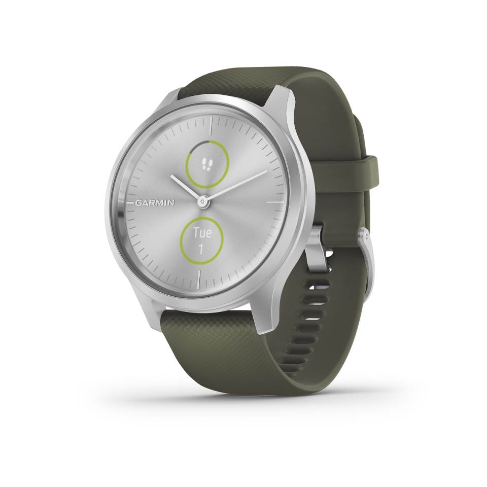 Garmin Vivomove Style GPS smartwatch - donkergroen