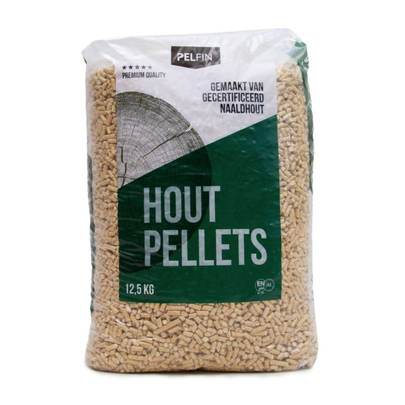 Pelfin Houtpellets - 100% Naaldhout - 12,5 kg