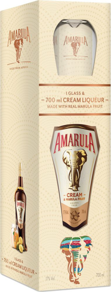 Amarula Cream in Giftbox met glas