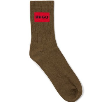 HUGO 2 stuks Label Rib Col Socks