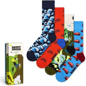 Happy Sock Out And About Socks Gift Set 4 stuks * Actie *