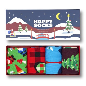 Happy Sock Santas Workshop Socks Gift Set 4 stuks * Actie *