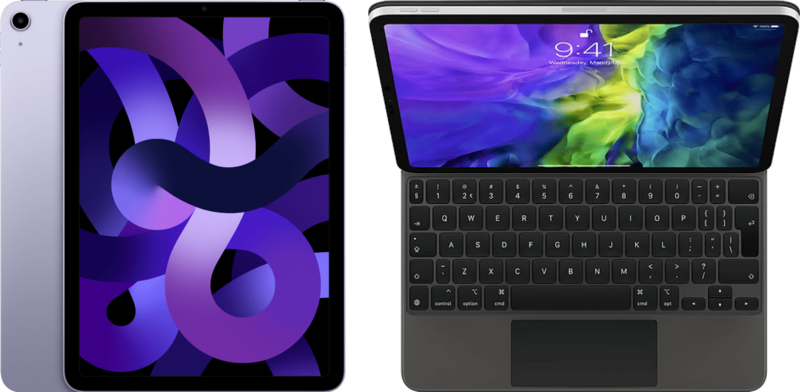Apple iPad Air (2022) 10.9 inch 256GB Wifi Paars + Magic Keyboard