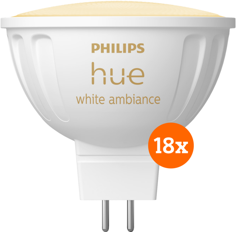 Philips Hue spot White Ambiance MR16 18-pack