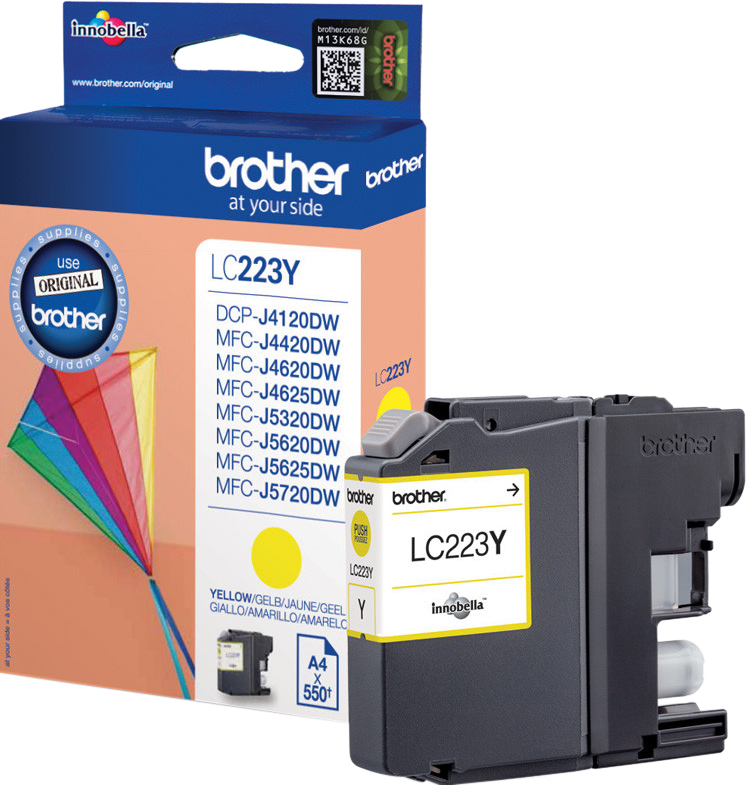 Brother LC-223 Cartridge Geel