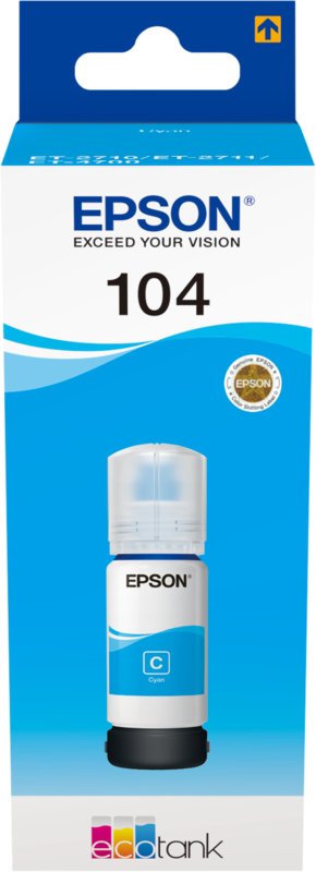 Epson 104 Inktflesje Cyaan