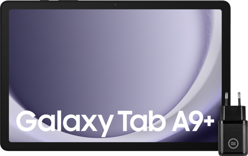 Samsung Galaxy Tab A9 Plus 11 inch 64GB Wifi Grijs + BlueBuilt Oplader