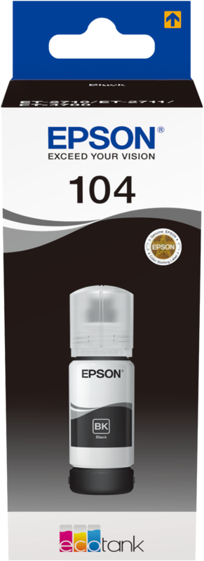 Epson 104 Inktflesje Zwart