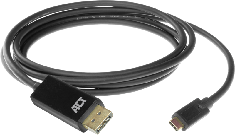 ACT USB-C naar DisplayPort Kabel 2 Meter