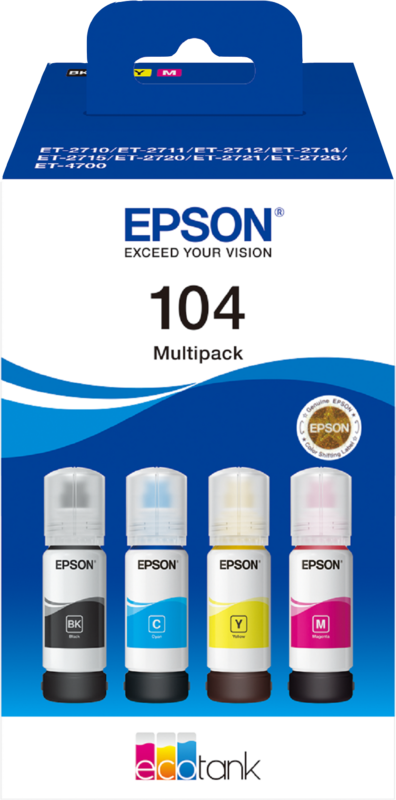 Epson 104 Inktflesjes Combo Pack Kleur