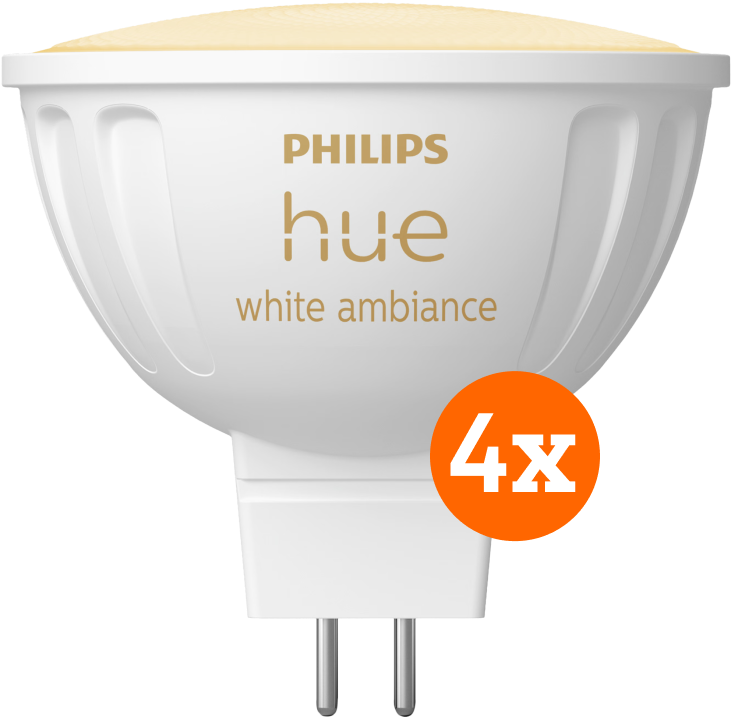 Philips Hue spot White Ambiance MR16 4-pack