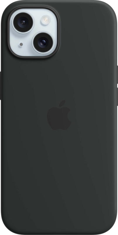 Apple iPhone 15 Back Cover met MagSafe Zwart