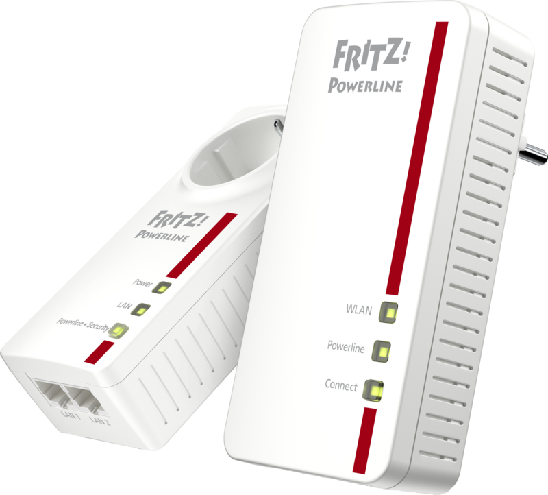 AVM FRITZ!Powerline 1260E WLAN Set International WiFi 1200 Mbps 2 adapters