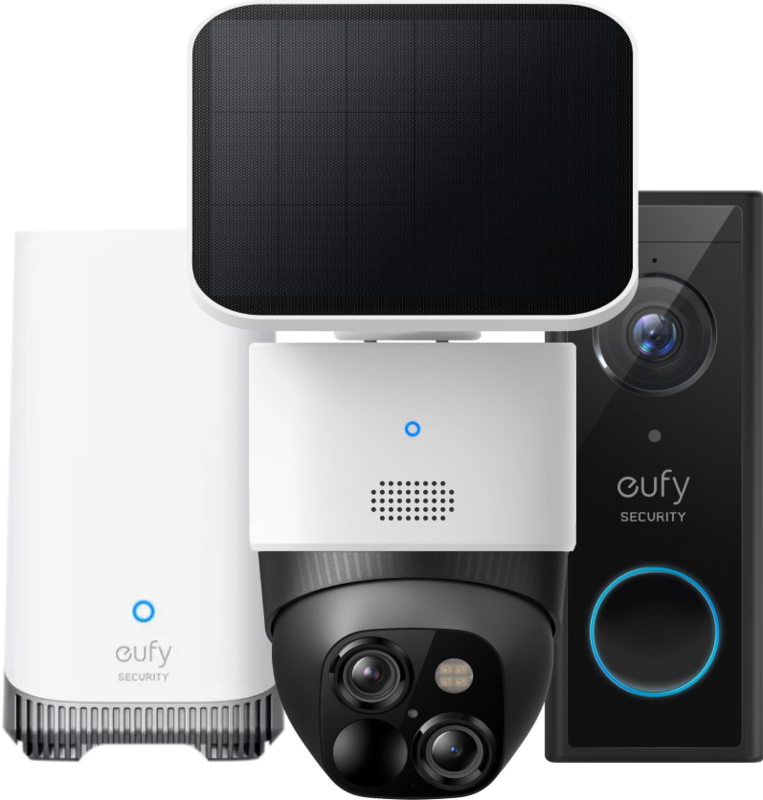 Eufycam Solocam S340 + Eufy Video Doorbell E340 + Homebase 3