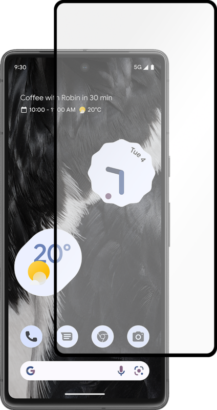 Just In Case Full Cover Google Pixel 7 Pro Screenprotector Zwart